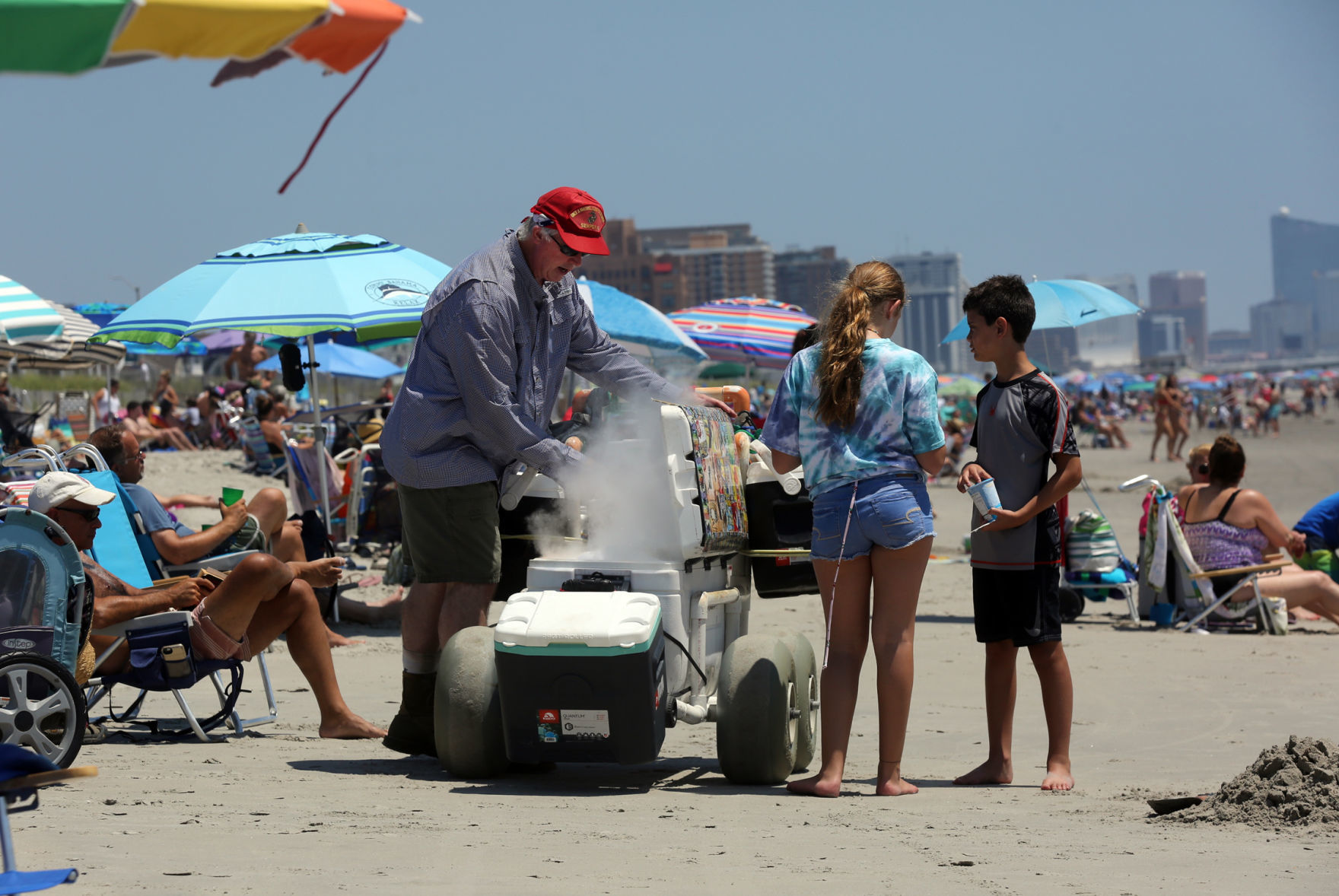 Ice Cream beach vendor